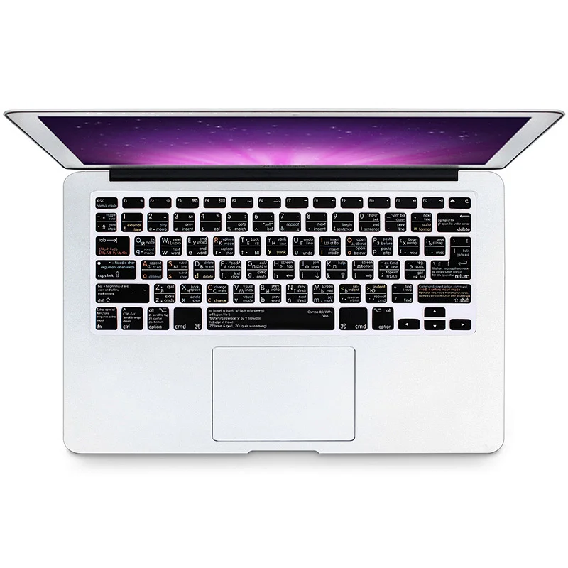 Waterproof VIM VI Silicone Russian Keyboard Shortcuts Covers Skin For mac air book 13 inch Keyboard for macbook pro 13 cover
