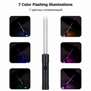 Rainbow flash led light-up umbrella