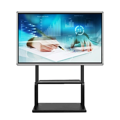 55inch Video conference system all in one touch smart board with mobile bracket