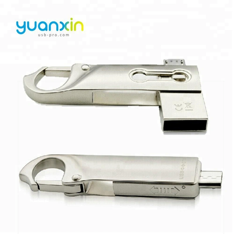 Swivel Keychain Carabine Type C OTG USB Flash Drive 3.0 / 3.1