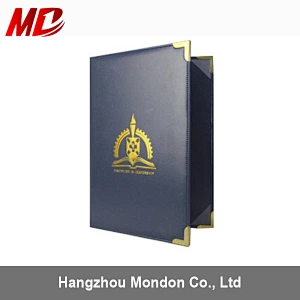 Smooth Grain Leatherette Certificate Diploma Covers with panoramic style