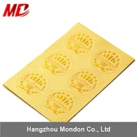 Embossed Gold Paper seals sticker with Certificate paper in Certificate holder