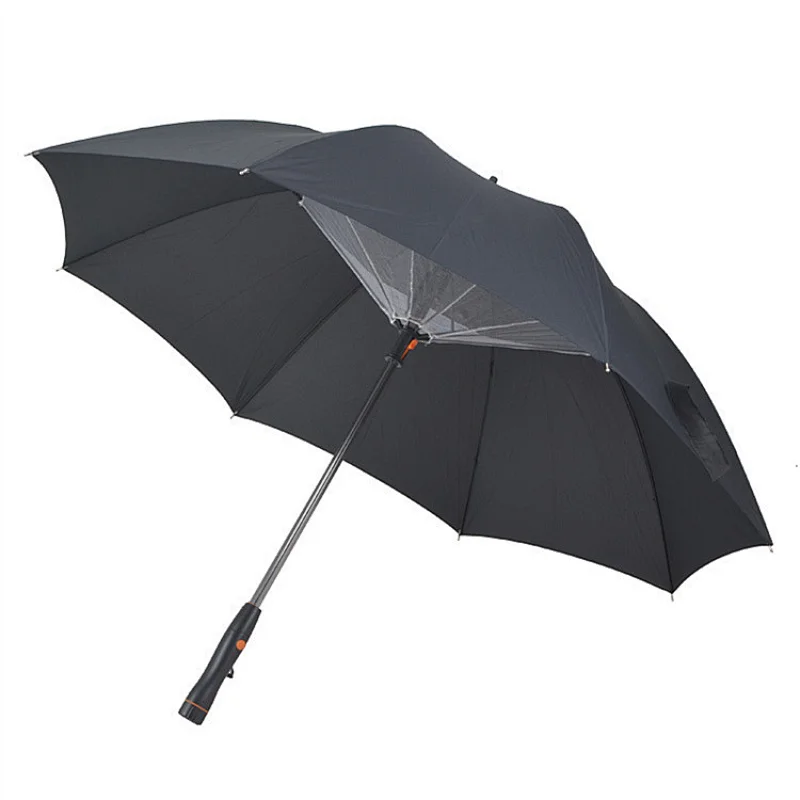 Outdoor custom print full body cool fan umbrella