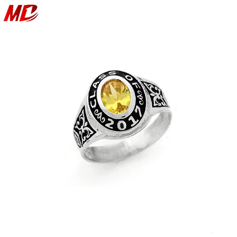 Finest Quality Class ring , Graduation Rings with 2017 words for keepsake