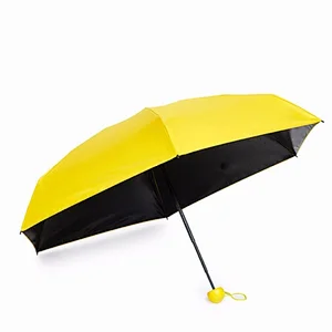 Capsule mini Anti UV sun 5 fold umbrella with case