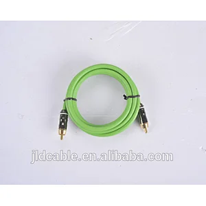 JLD Audio new green high end RCA Cable for audio sound system (RCA-02)