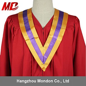 Graduation Gown Accessories 2 Color V-Stole