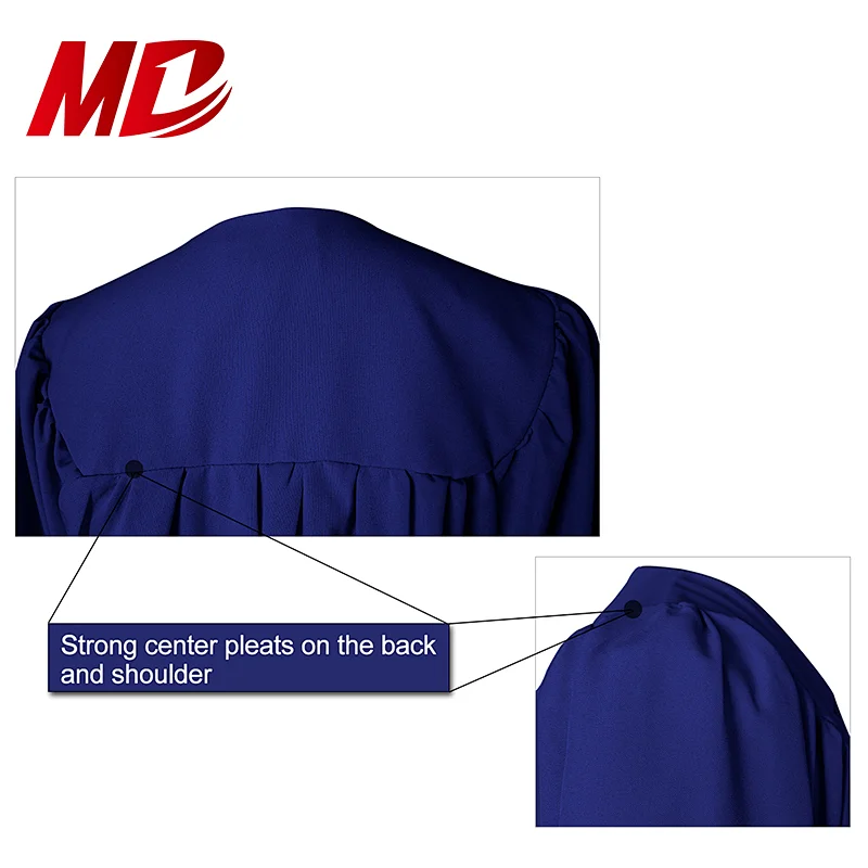 Customized Matte High School Graduation Cap and Gown with Year Charm