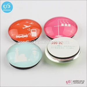 dome glass sticker magnet round