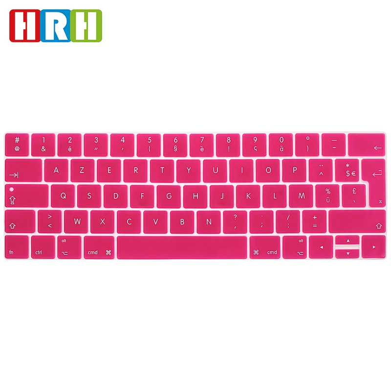 French Silicone Custom Laptop keyboard cover keyboard protector For macbook pro With Touch Bar A1706 A1707 European Version