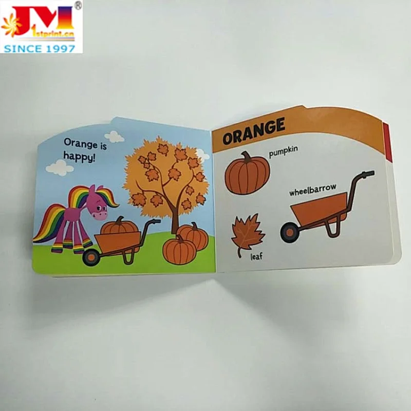 Baby Learning Colors Book Educational  Card Board  Kid's   Printing Services