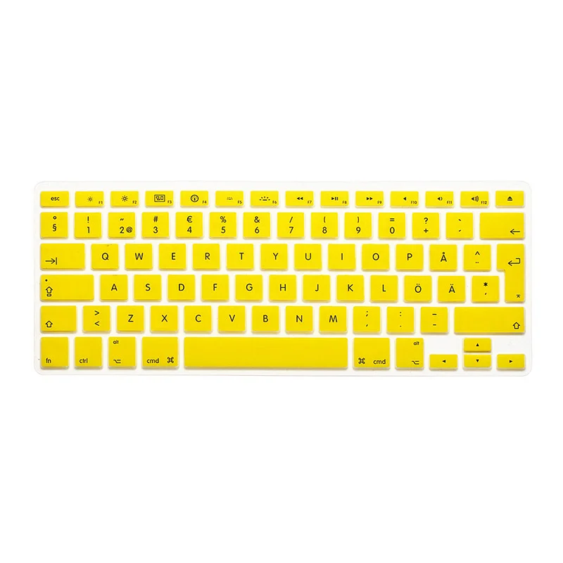 sweden Language Svenska Laptop Keyboard cover laptop skin For Macbook Retina 12 For Macbook Pro 13 without touch bar