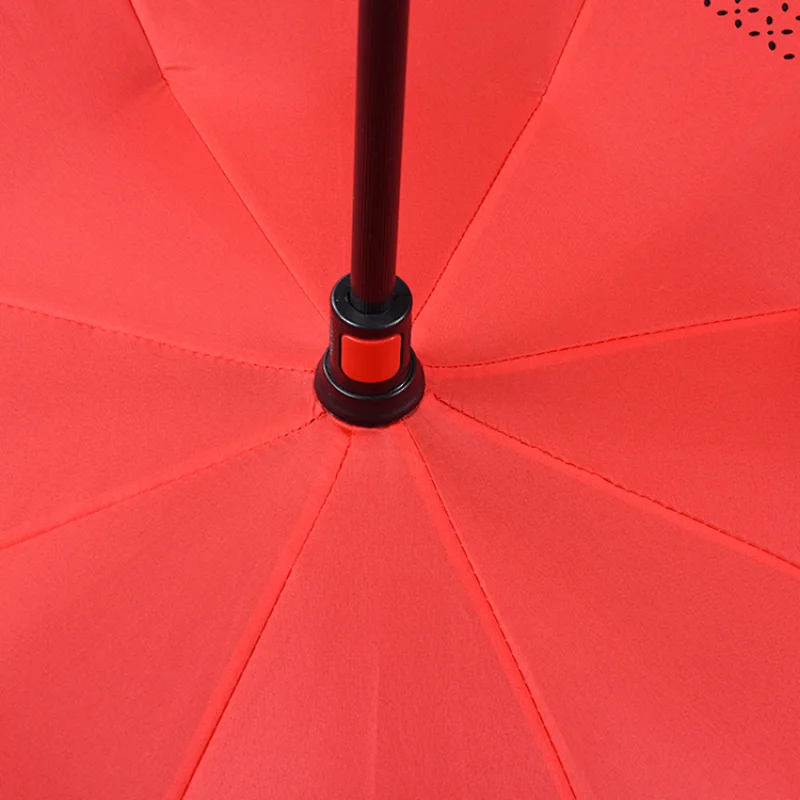 Double black inside full printing inverted umbrella for spare parts