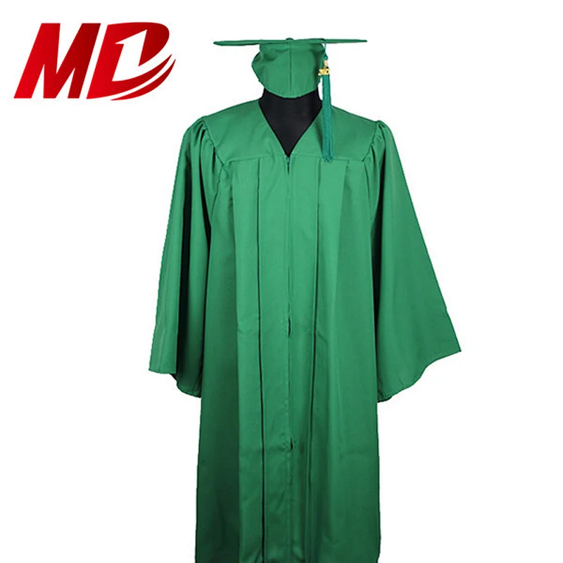 Matte Forest Green Adult Graduation Gown