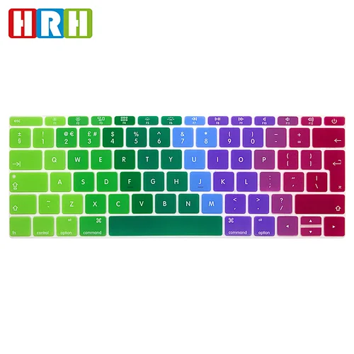 Rainbow Keyboard Cover English Laptop Keyboard Skin keyboard protector for MacBook Pro 13