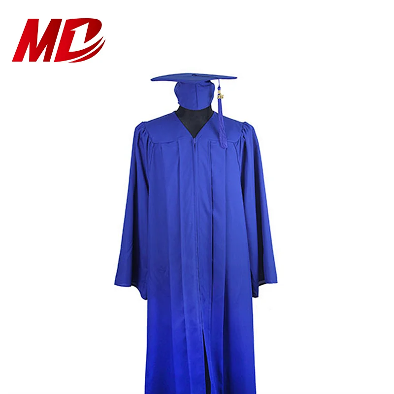 Matte Royal Blue Middle School Graduation Academic Gown Sets