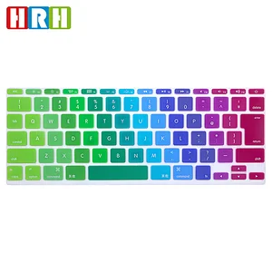 Rainbow Custom laptop skins English keyboard cover waterproof keyboard protector For Macbook Air 11