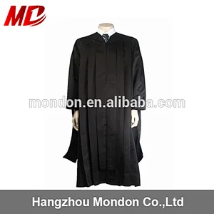 Eco fabric made Matte Black Deluxe Master Graduation Gowns