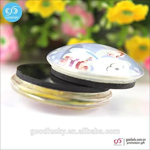 Manufacturers decoration custom transparent glass magnet sticker magnetic