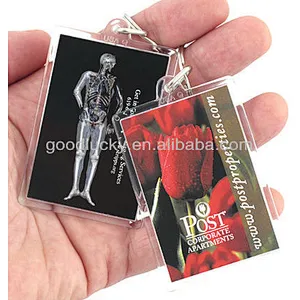 Personality cheaper gift acrylic keychains /plastic keychains
