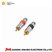 China Gloden supplier High quality RCA Connectors Male Golden Plated