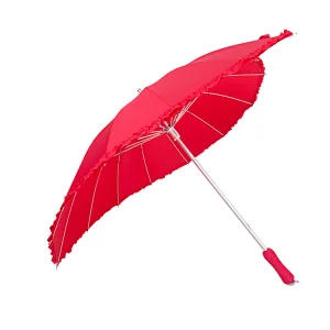 wholesale red color chinese decoration indian wedding Festival parasol heart umbrella