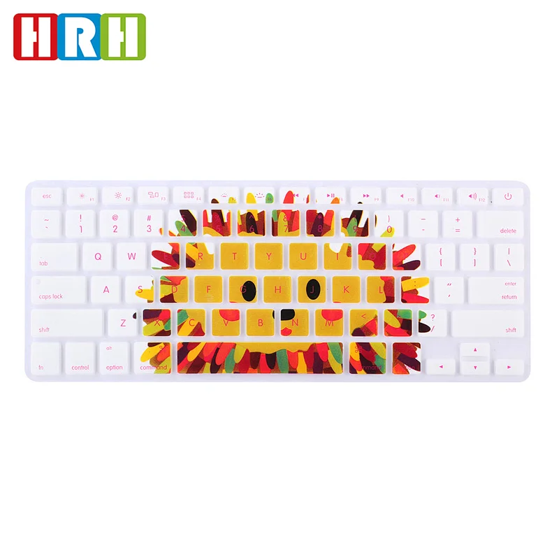 Online Retail Store Durable Anime Design odm oem Laptop Silicone Keyboard Skin for macbook air keyboard 13 Cover US Version