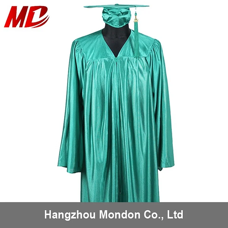 Emergy Green Graduation Gown Cap From Kindergarten to High School