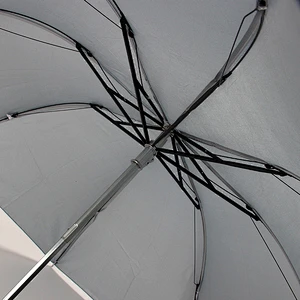 El más vendido guangzhou Customized Inside Silver Cheap 3 pliegue el paraguas del esprit