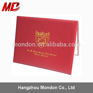 Inexpansive smooth leatherette diploma frame with custom logo
