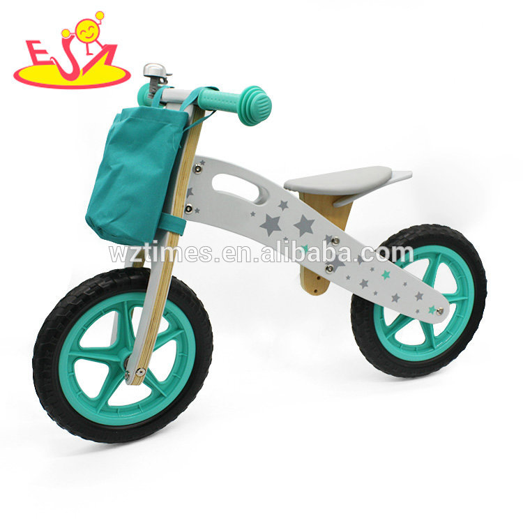 New design educational wooden kids push bike for training children