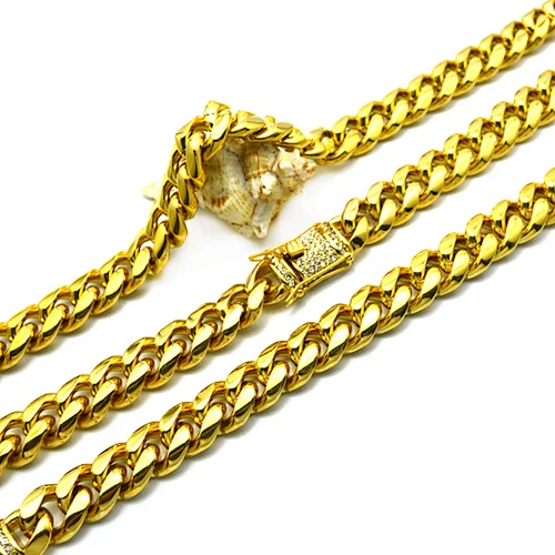 Popular chains gold jewelry half set clothing jewelry set