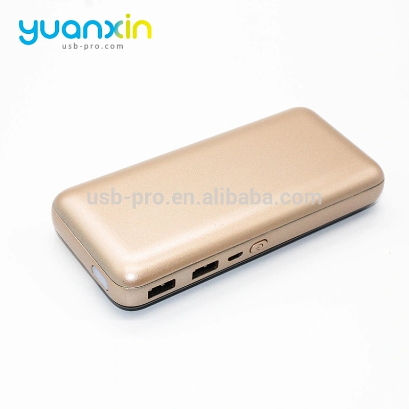 10000mah gold silver gray and red Color Metal Mobile Power Bank