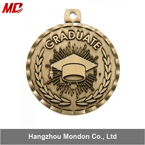 high quality Customized Zinc Alloy Graduation Medal or Suvenir