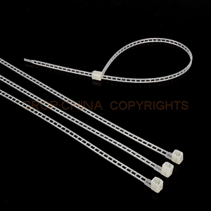 Tous les types de colliers de serrage en nylon en plastique coloré en nylon attachent des colliers de câble en acier inoxydable