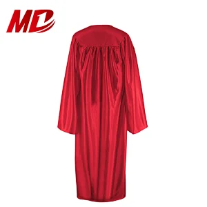 Wholesale Adult Shiny Maroon Graduation Gowns And Caps