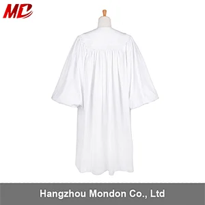 White Wesley Style Customized Wholesale Clergy Robes choir robes uk