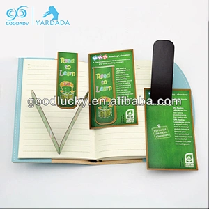 2*12cm novel magnetic folding paper bookmark