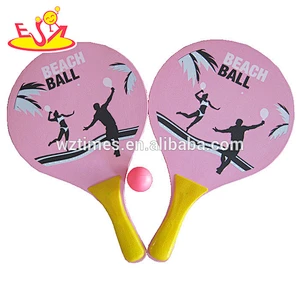 Wholesale most popular sport game wooden beach tennis racket for children W01A101