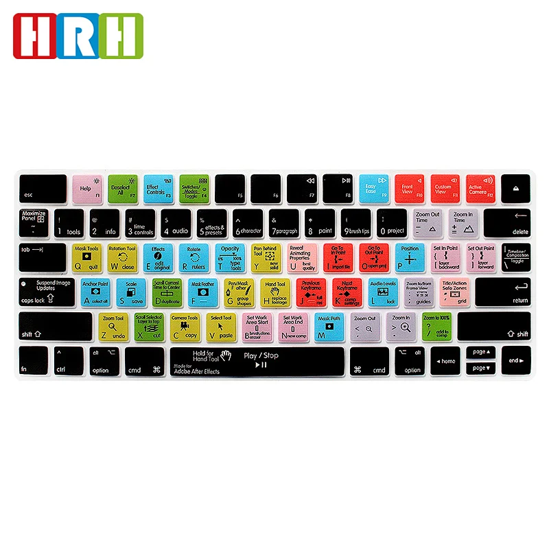 after effects keypad skin Shortcut Silicone Keyboard Covers custom laptop keypad cover For Magic keyboard