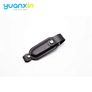 High End Swivel Leather Usb Flash Drive