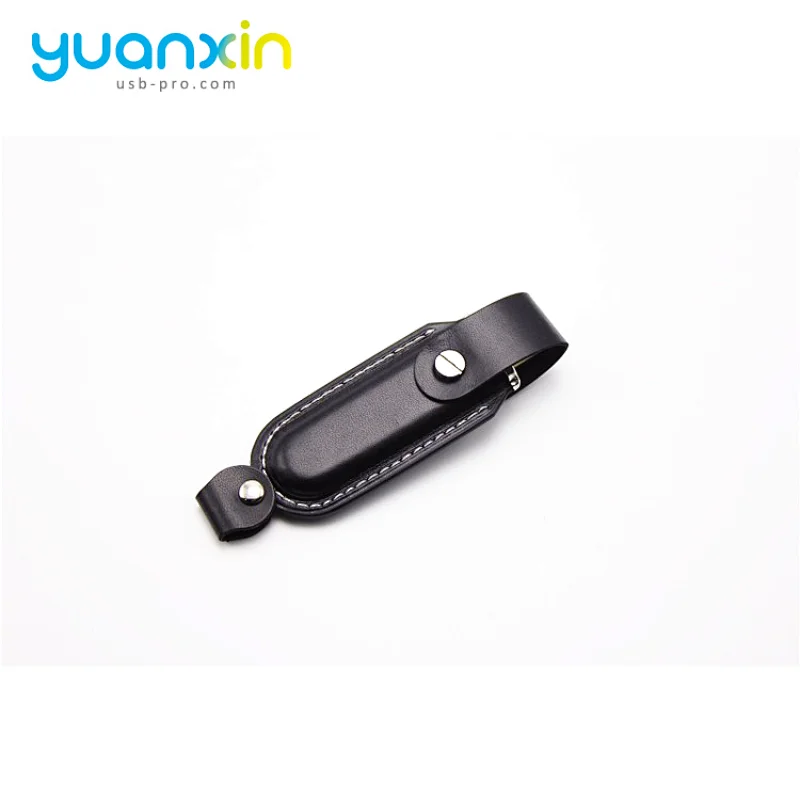 High End Swivel Leather Usb Flash Drive