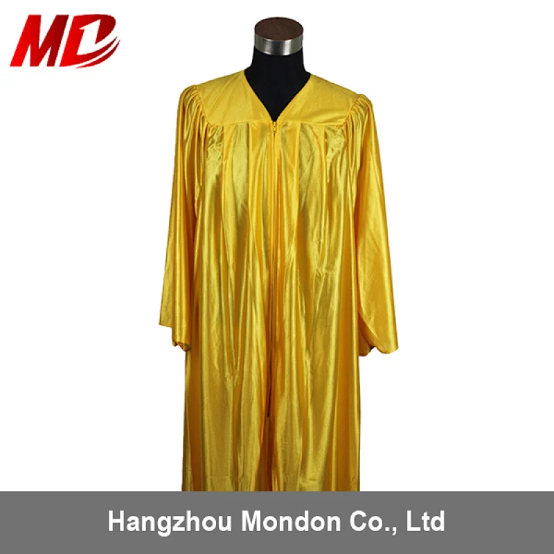 Factory promotion Shiny Children Graduation Gowns