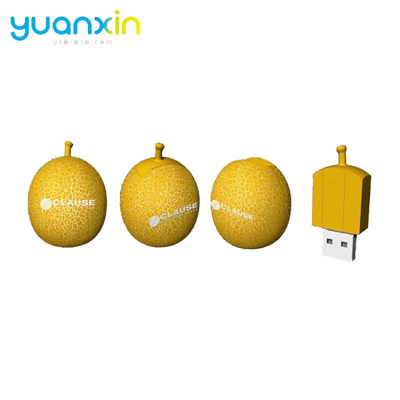 3D melon usb flash drive with logo