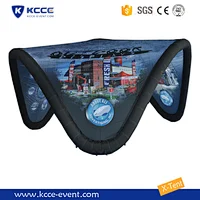 China Cheaper Unique triangle advertising inflatable tent for outdoor event