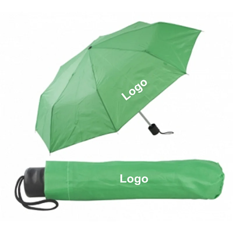 Custom logo print Compact foldable umbrella