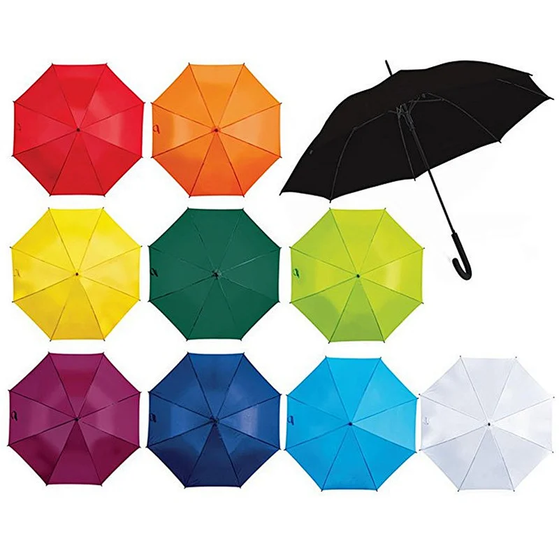 2018 Wholesale Advertising Cheap promotional gift straight umbrella with logo prints