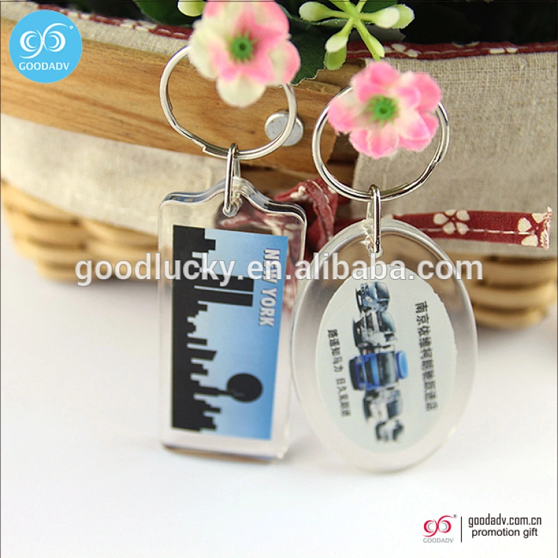 Heart shape promotion acrylic key ring/acrylic photo frame