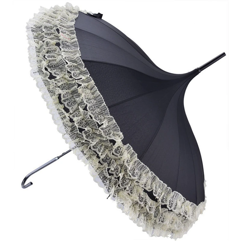Hot selling custom logo printed victorias secret straight umbrella for women