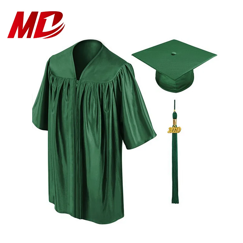 Wholesale customized shiny children graduation gown